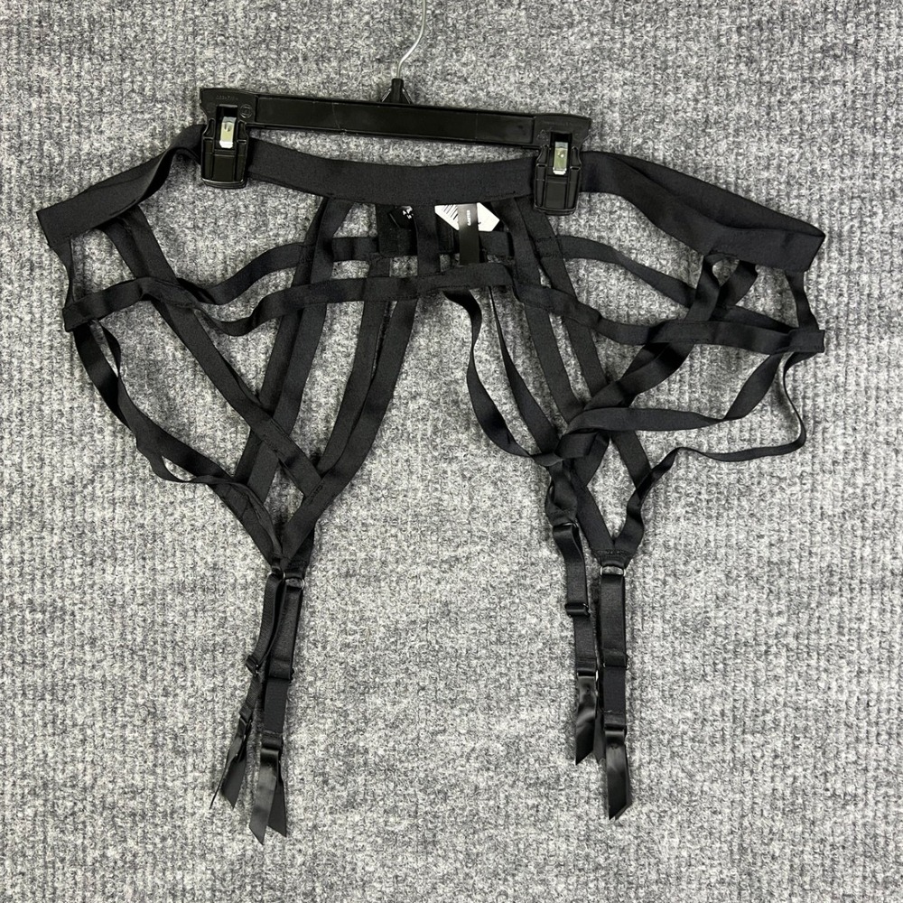 Torrid NWT Black Strappy Cage Garter Belt Plus Size 3/4 Goth Lingerie Emo Edgy